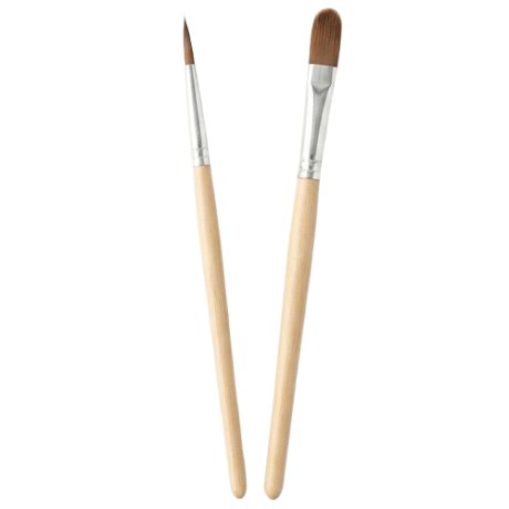 Pinceles incluidos para pintar las figuras MiniYo