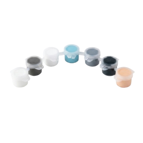 Set de pinturas acrílicas incluido en el kit MiniYo
